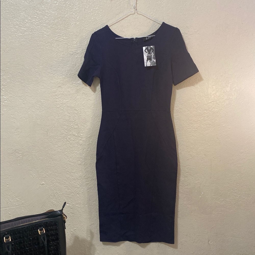 Navy blue classy dress